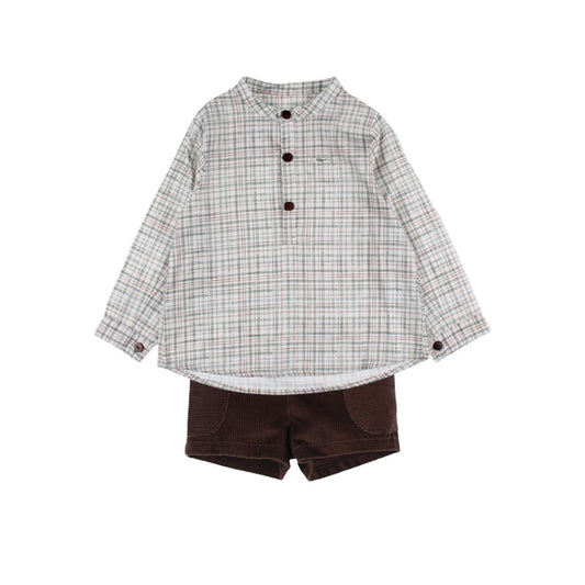 Teddy Bunny Gingham 2-pc Set