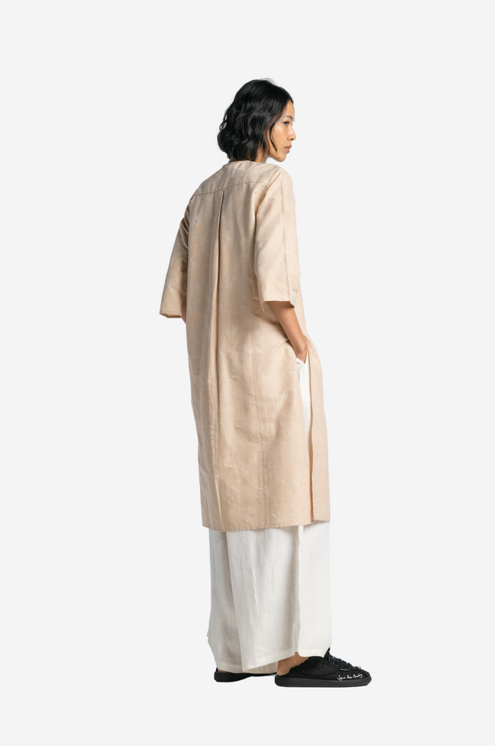 “Tenun Ayam”  Silk-Cotton Fiber Baju Panjang