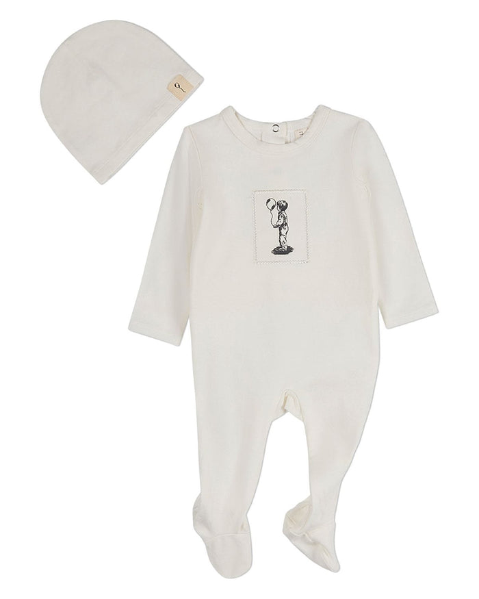 The Little Boy And His Balloon Footie & Beanie Set
