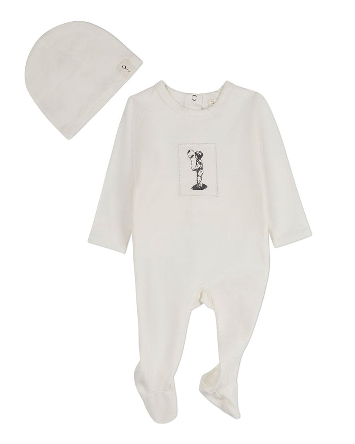 The Little Boy And His Balloon Footie & Beanie Set