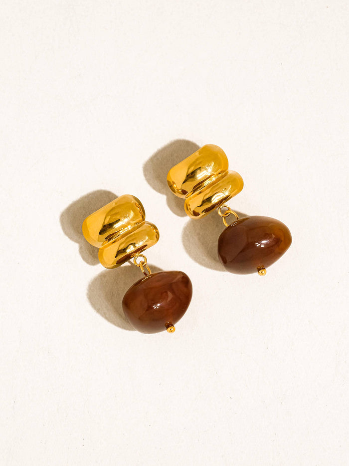 The Mocha Drop Earrings