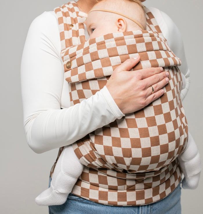 The Monarch Baby Carrier - Mocha Check