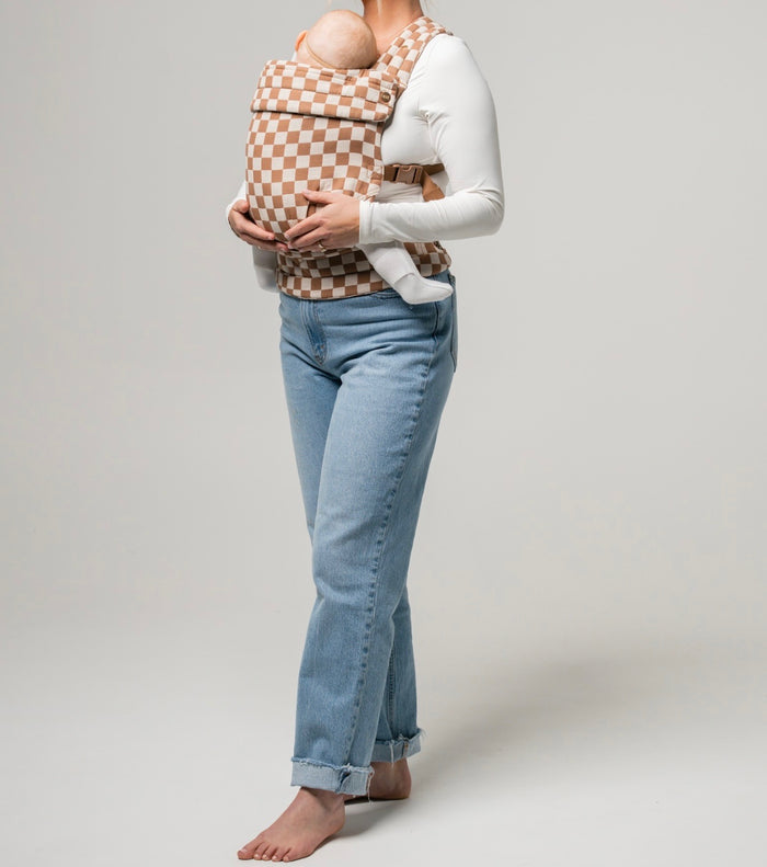 The Monarch Baby Carrier - Mocha Check
