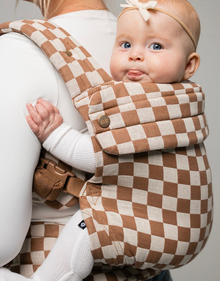 The Monarch Baby Carrier - Mocha Check