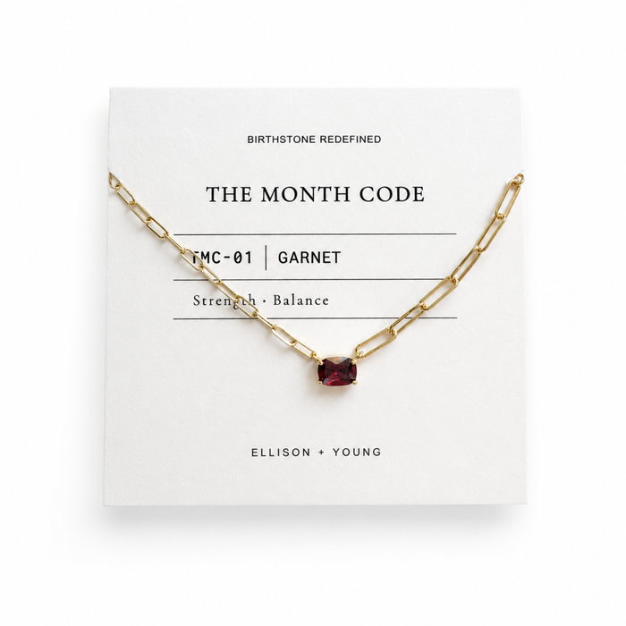 The Month Code Birthstone Necklace