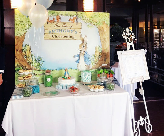 The Tale of Peter Rabbit Party Backdrop