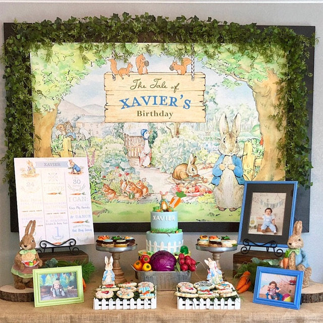The Tale of Peter Rabbit Party Backdrop