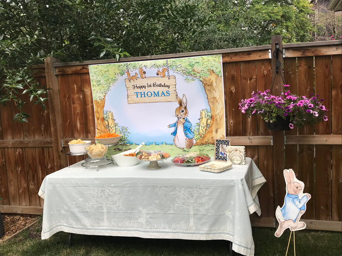 The Tale of Peter Rabbit Party Backdrop