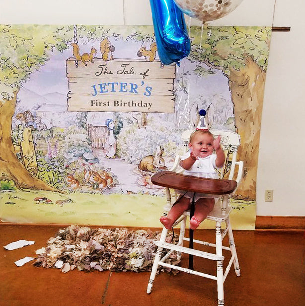 The Tale of Peter Rabbit Party Backdrop