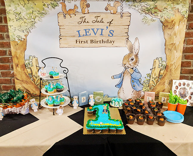 The Tale of Peter Rabbit Party Backdrop