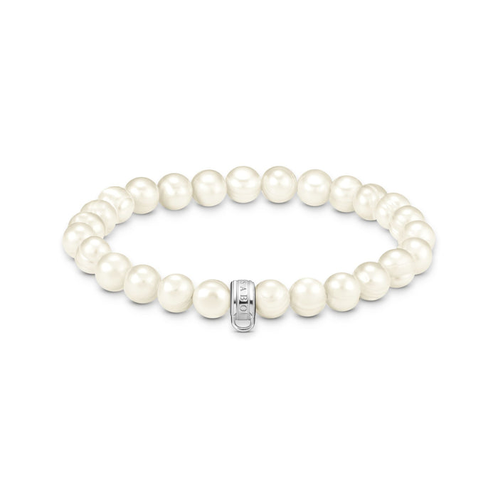THOMAS SABO Charm bracelet with freshwater cultured pearls