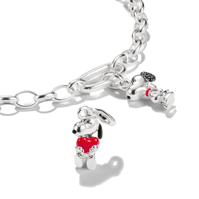 THOMAS SABO Charm Pendant Snoopy & Heart PEANUTS