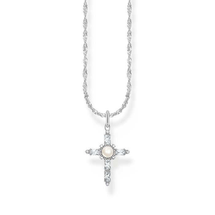 THOMAS SABO Romance Necklace with white cross pendant