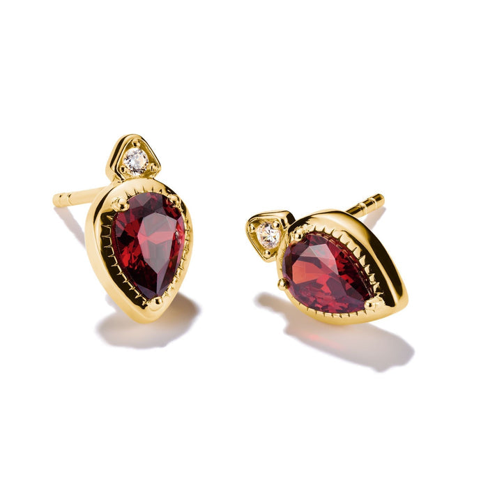 THOMAS SABO Stud Earrings with Red Stones