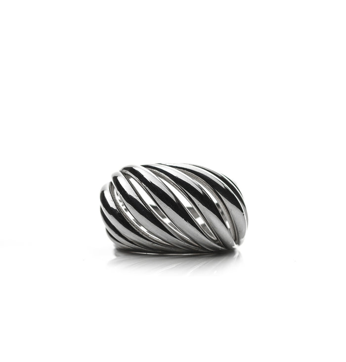Torsade Ring in Silver Sterling