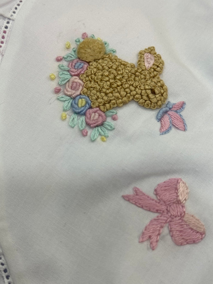 Trellis Bunnies French Knot Romper