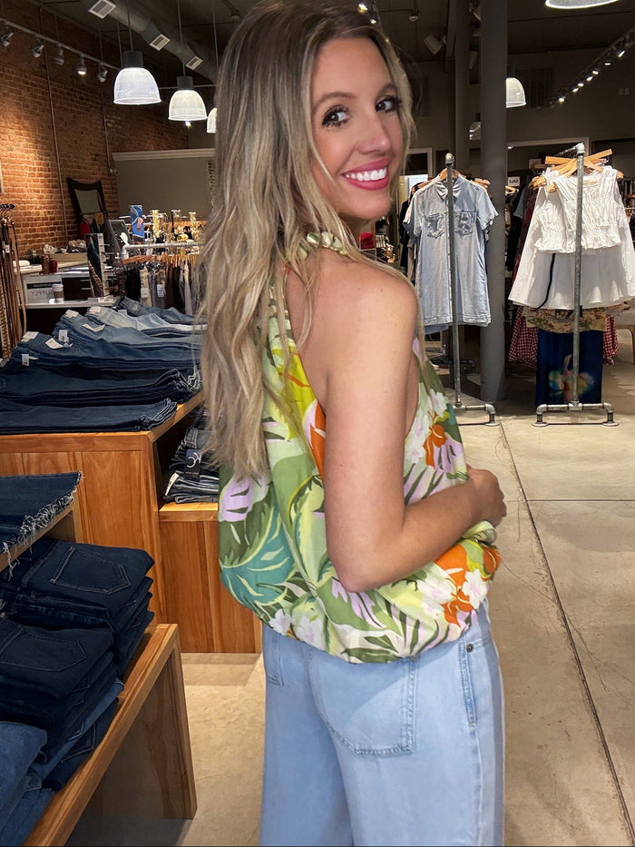 Tribal Audrey Flowy Wide Denim