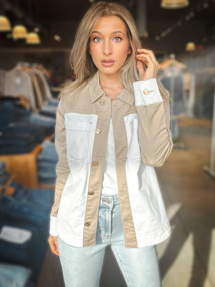 Tribal Easy Contrast Jacket