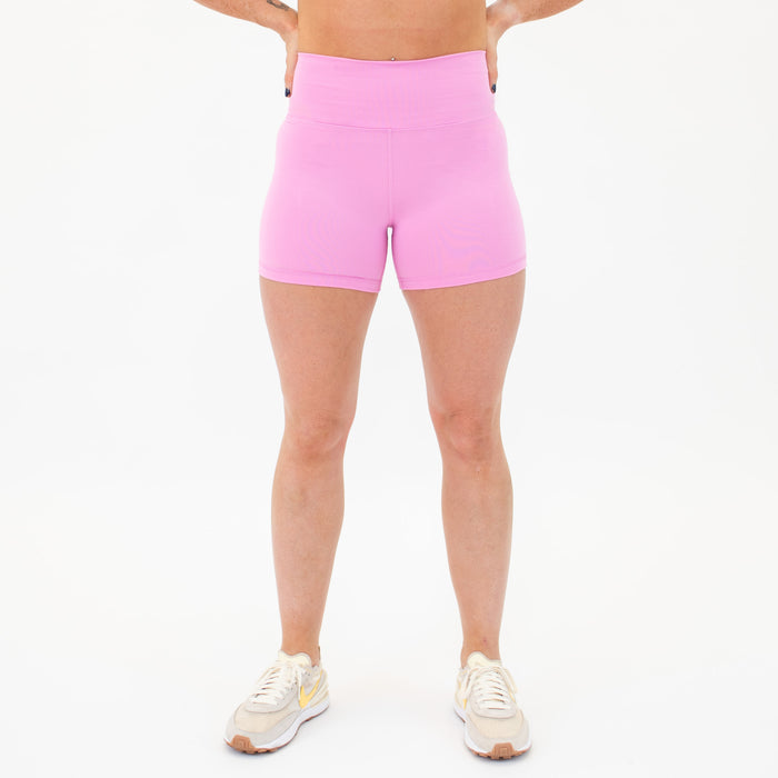 Cyclamen High Rise Spandex Shorts