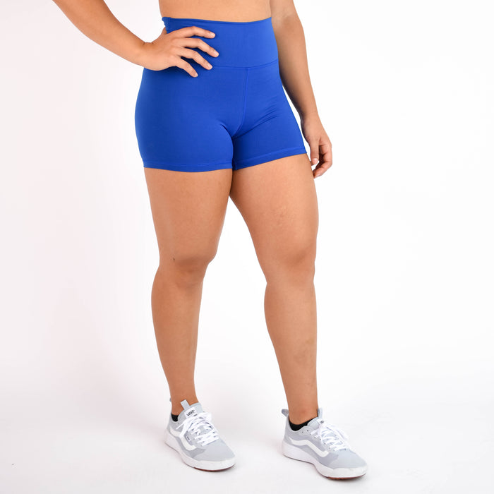 Cobalt High Rise Spandex Shorts