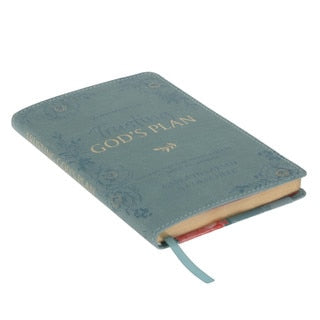 Trusting in God's Plan Teal Faux Faux Leather 90-Day Devotional
