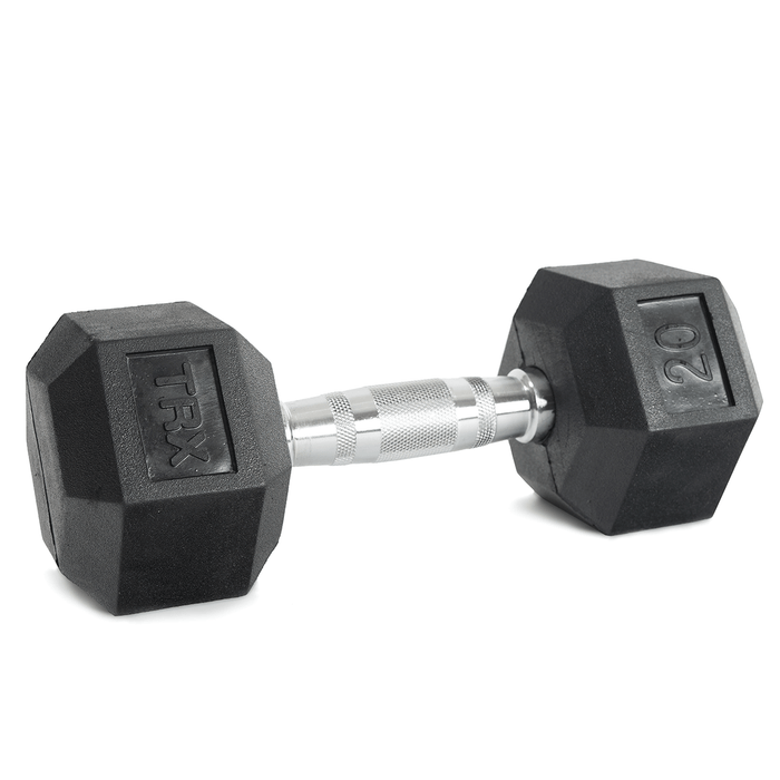 TRX HEX RUBBER DUMBBELLS