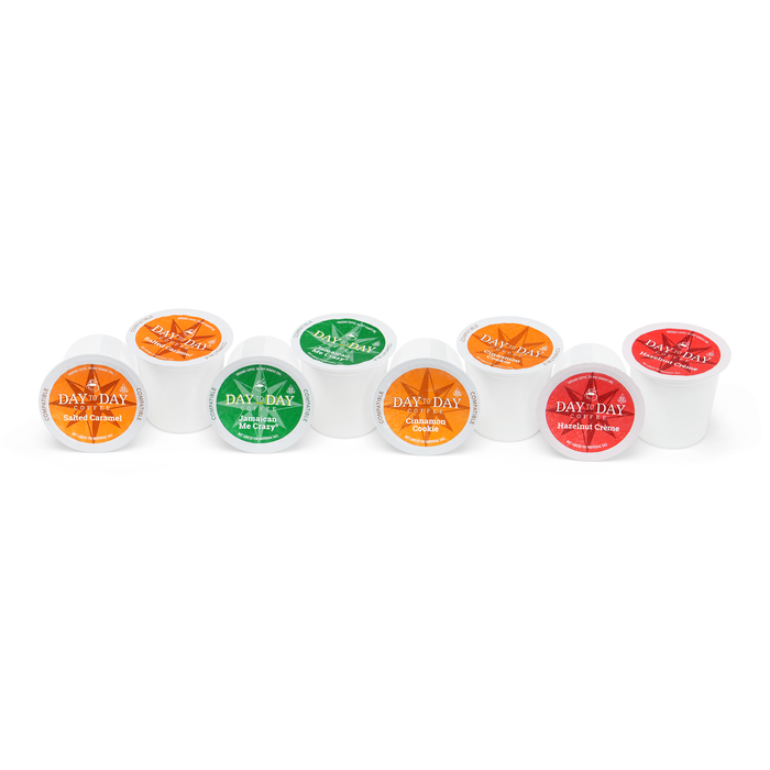 Variety Pack Light Roast Flavored Single Serve Coffee Pods