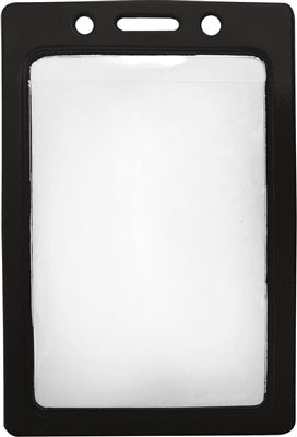 Vertical Vinyl Color-Frame Badge Holder, Qty = 100