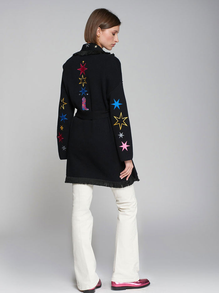 Vilagallo Beatriz Cardigan Rodeo Black