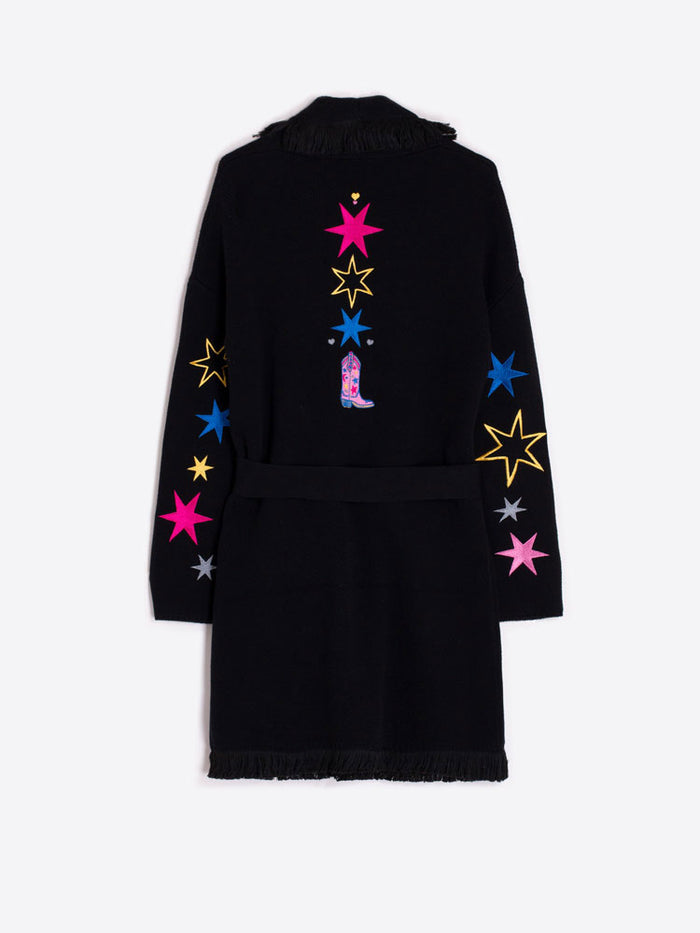Vilagallo Beatriz Cardigan Rodeo Black
