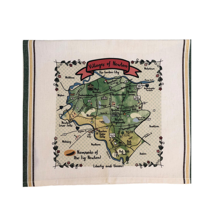 Villages of Newton Tea Towel