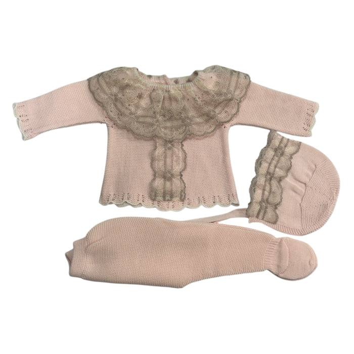 Violette Pink and Lilac 3-Piece Knitted Set