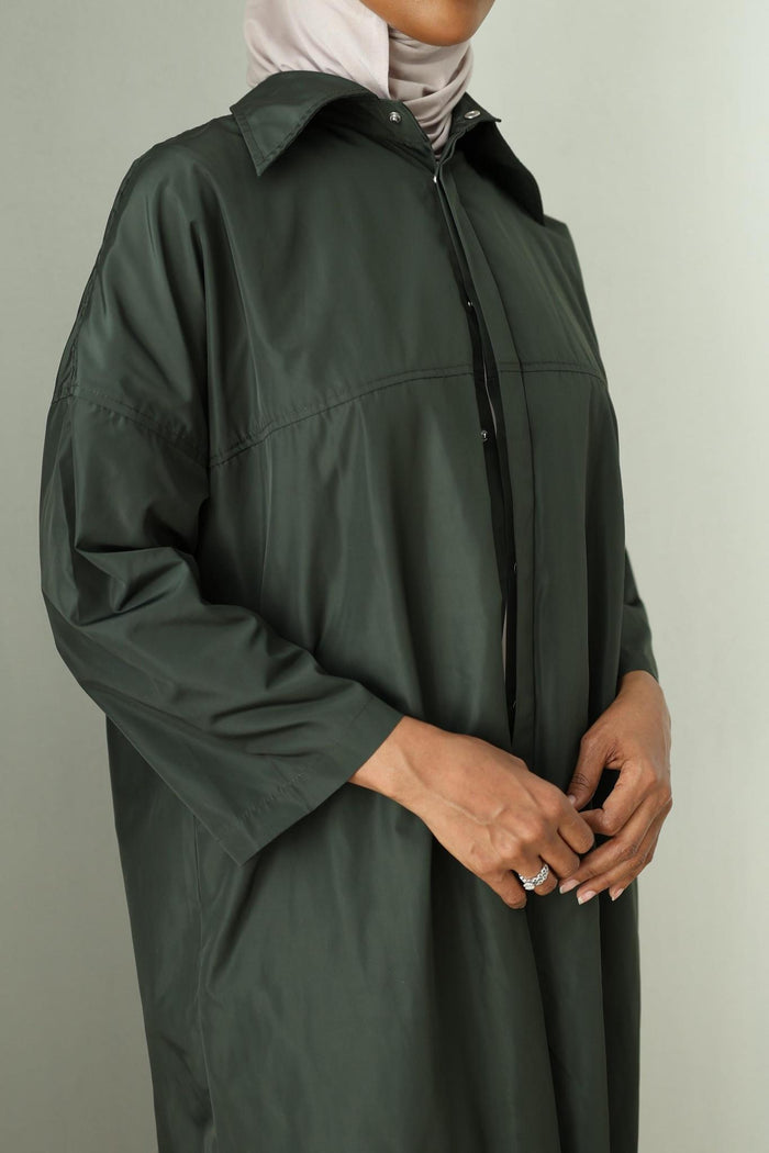 Waterproof Abaya Coat - Khaki