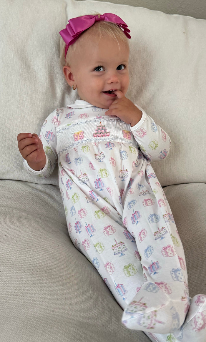 When She Wakes up She’ll be One Birthday Footie Babygrow
