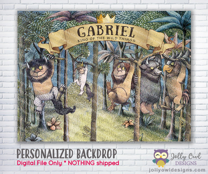 Where The Wild Things Are Party Backdrop