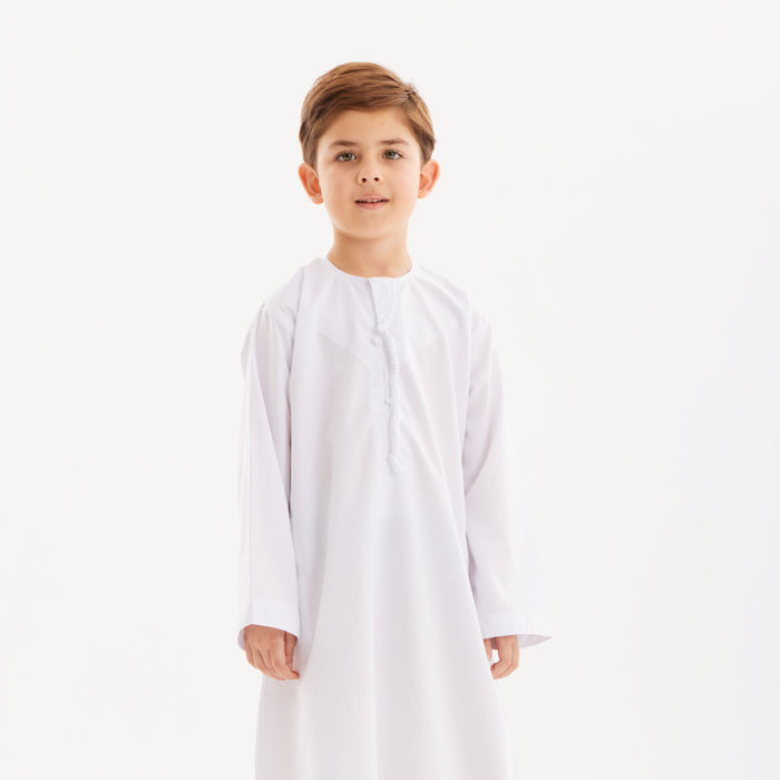 White Emirati Kandora-Kids