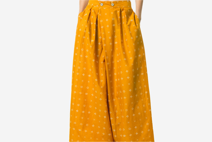 "Wiji" - Two Buttons Maxi Pants