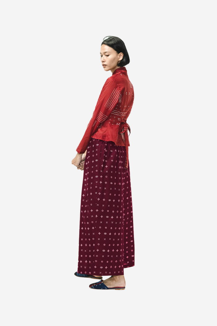 "Wiji" - Two Buttons Maxi Pants