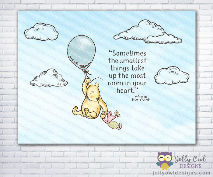 Winnie The Pooh and Piglet Party Backdrop