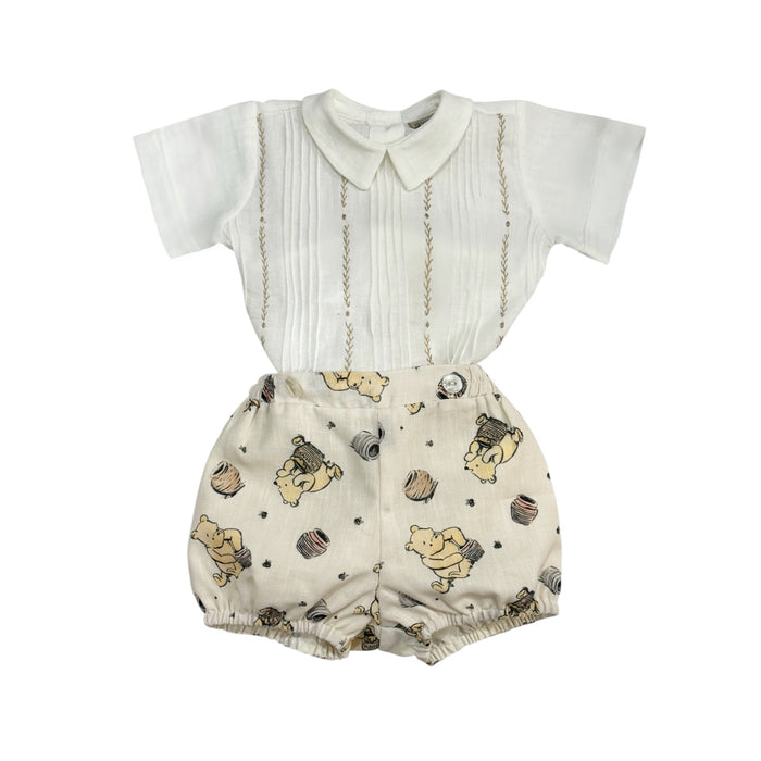 Winnie-the-Pooh Cream Boy 2-PC set