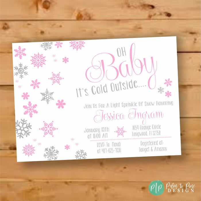 Oh Baby It's Cold Outside Baby Shower Invite