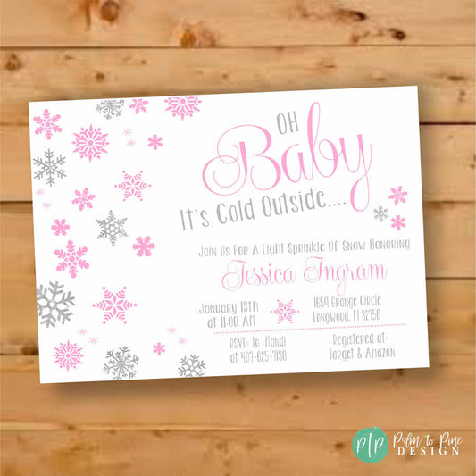 Oh Baby It's Cold Outside Baby Shower Invite