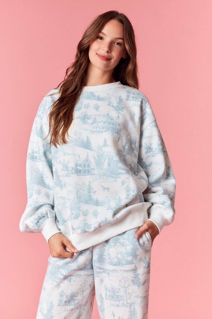 Winter Wonderland Toile Lounge Set