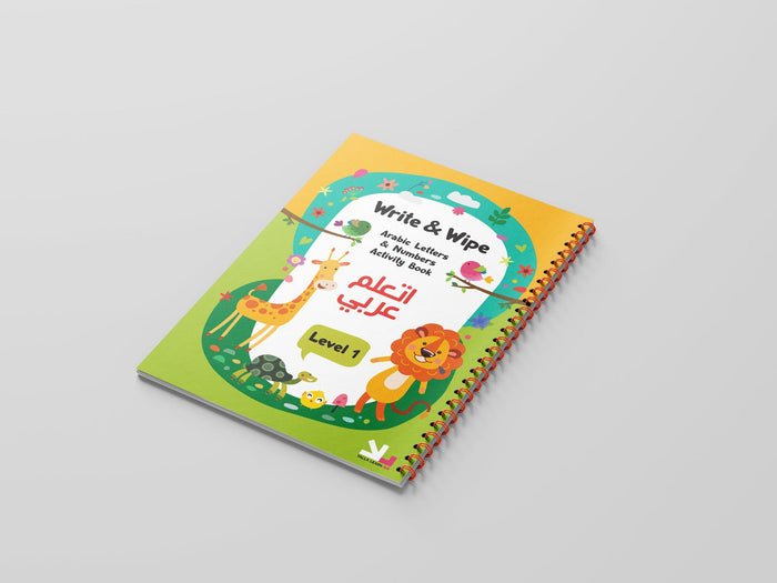 YallaLearn Write and Wipe Animals Book: Level One