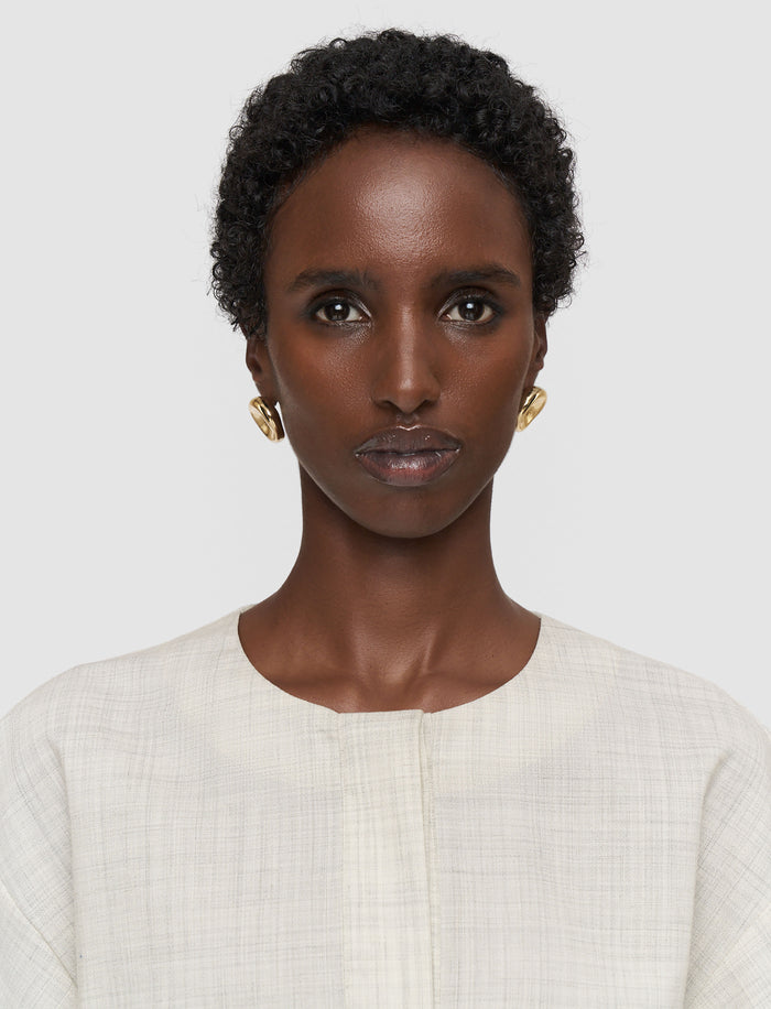 White Yani Light Wool Blouse - Joseph