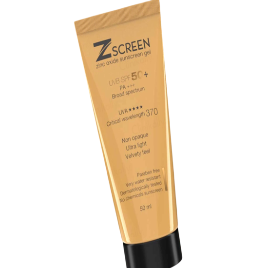 Z Screen Zinc Oxide Sunscreen Gel SPF 50+ PA+++ 50ml