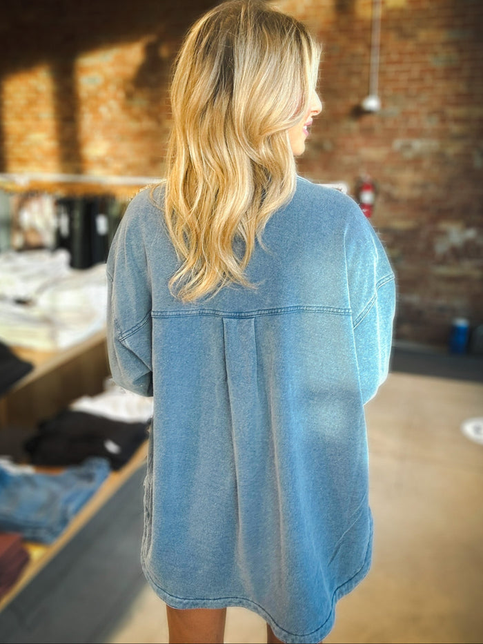 Z Supply All Day Knit Denim Jacket