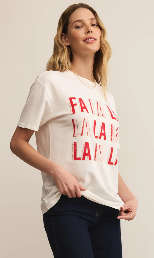 Z Supply Falalala Boyfriend Tee