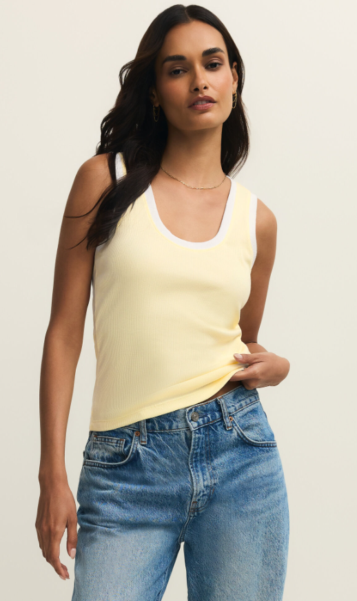 Z Supply Sirena Colorblocked Rib Tank