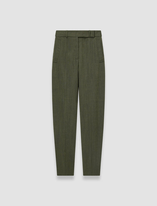Green Zen Light Wool Trousers - Joseph